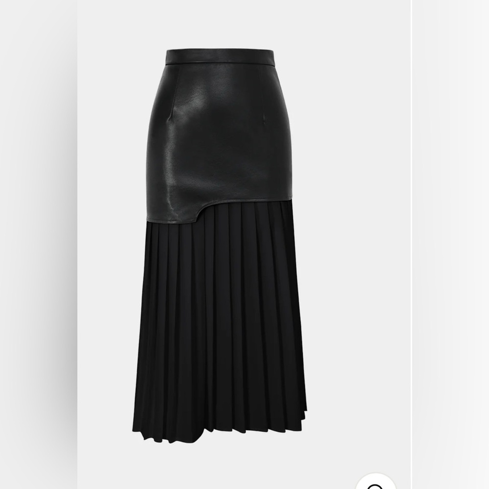 Elegant Black Pleated Skirt